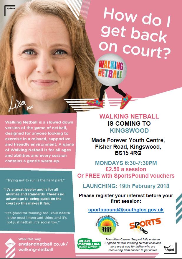 Walking Netball – Kingsmeadow@madeforever